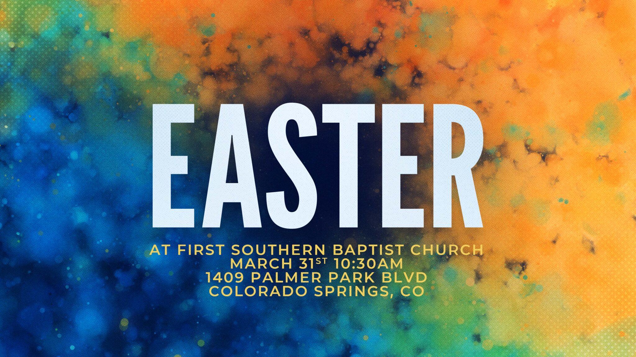 Easter Slide Promo with Address